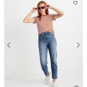 Madewell classic straight jeans in Peralta wash
